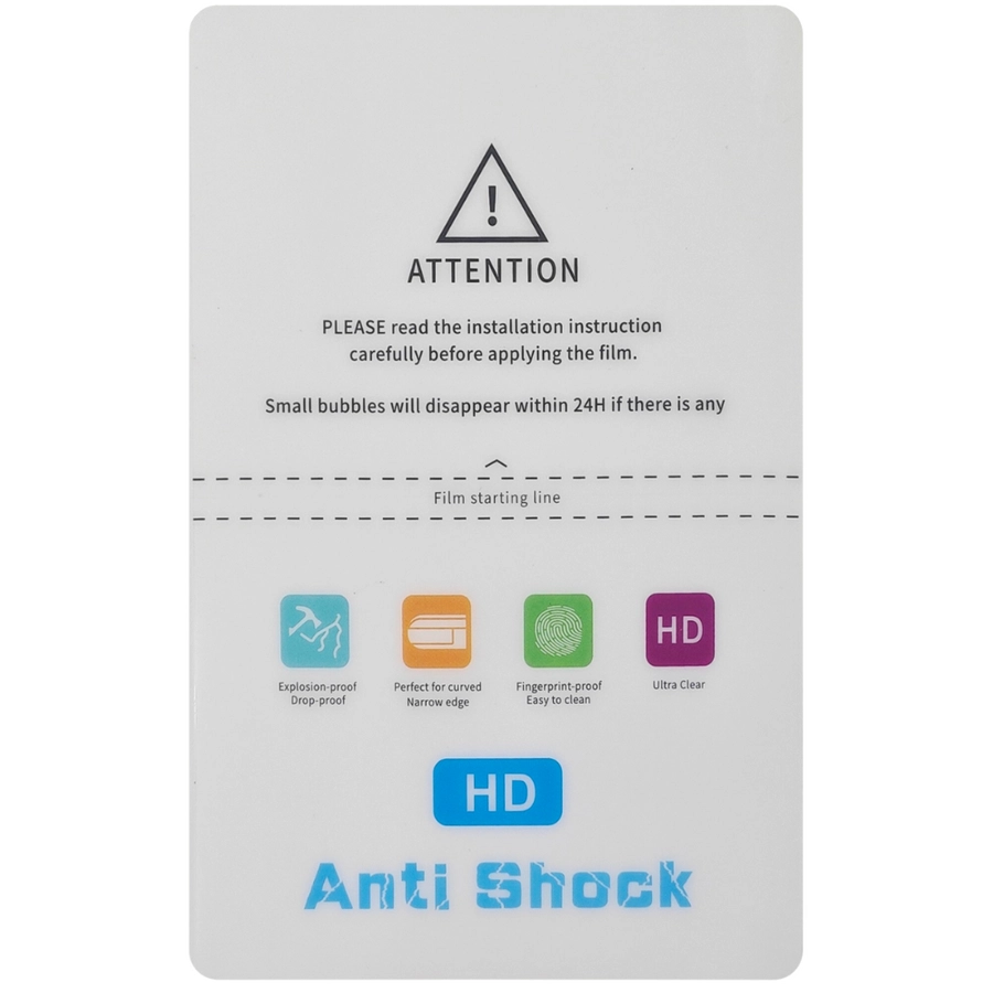 No Name Protective hydrogel film Repair 180µm 0,18 mm HD universal 180x120 mm снимка 1