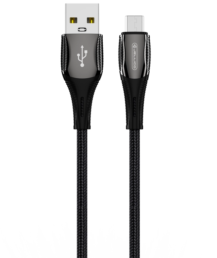 Jellico cable B18 Micro 3.1A 1M Black снимка 1