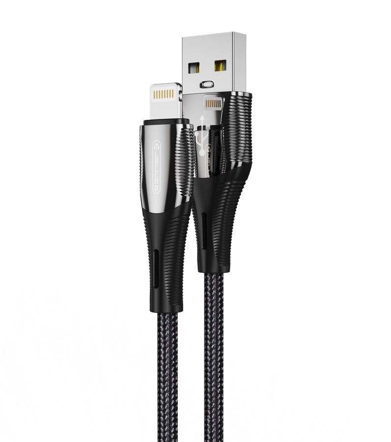 Jellico cable B18 Lightning 3.1A 1M Black снимка 1