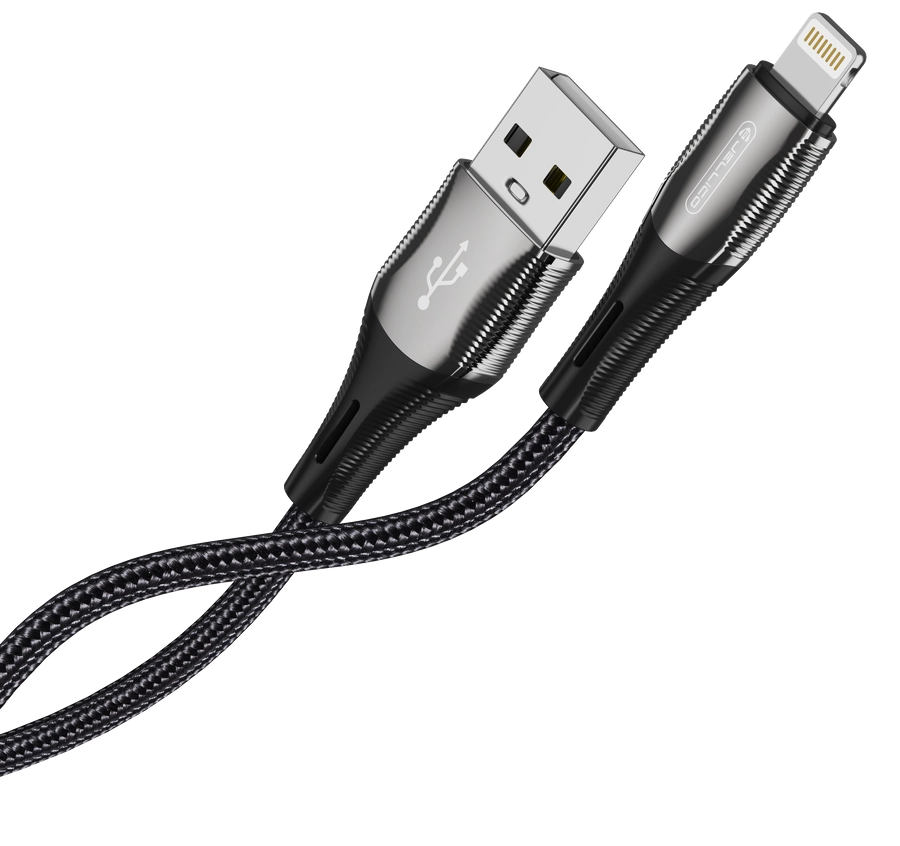 Jellico cable B18 Lightning 3.1A 1M Black снимка 2