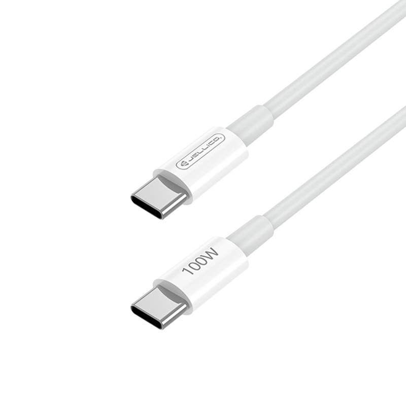 Jellico cable B22 USB-C - USB-C PD 100W 1M White снимка 2