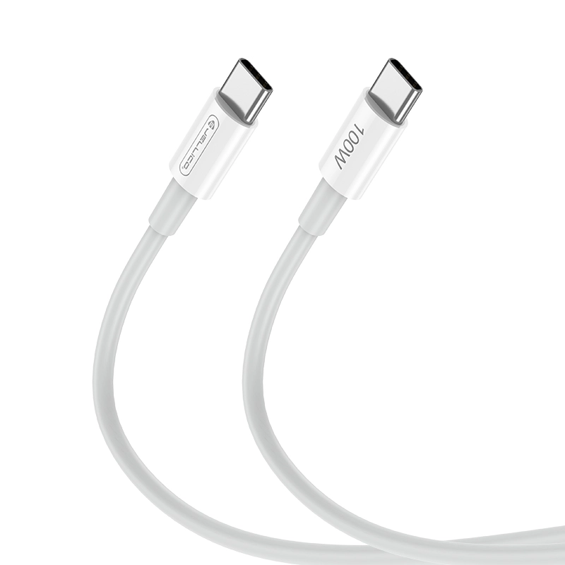Jellico cable B22 USB-C - USB-C PD 100W 1M White снимка 4
