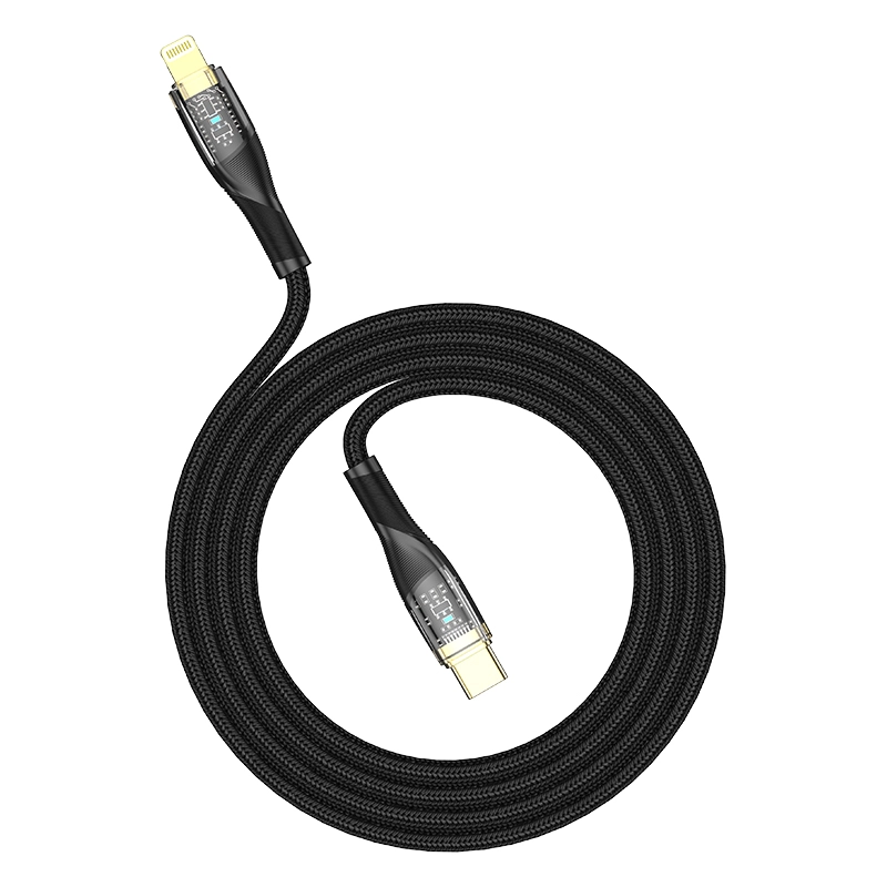 Jellico cable B20 USB-C - Lightning PD 30W 1M Black снимка 2