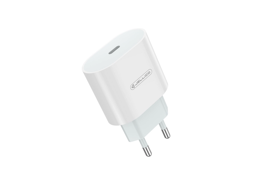 Jellico wall charger AK200 PD 20W 1xUSB-C + cable USB-C - Lightning White снимка 1