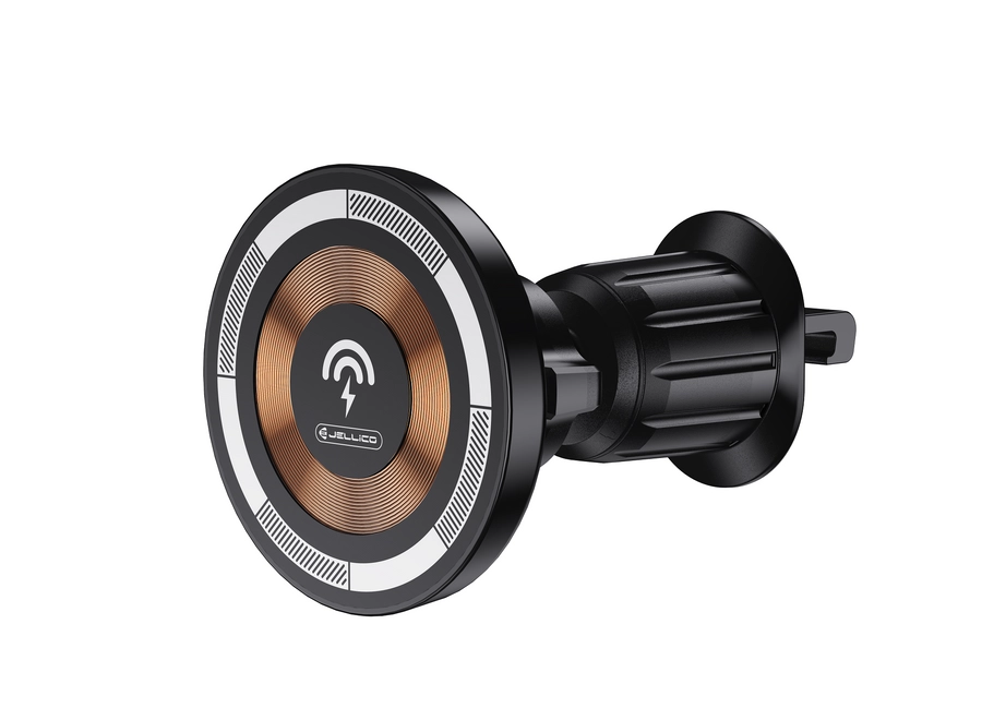 Jellico car holder Magsafe with wireless charging W14 15W Black снимка 1