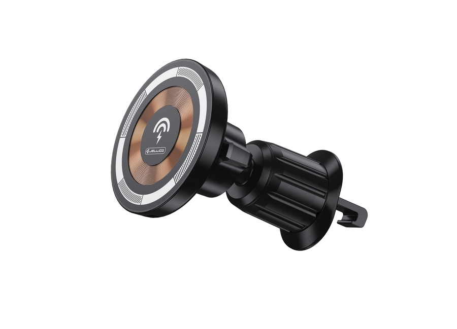 Jellico car holder Magsafe with wireless charging W14 15W Black снимка 4