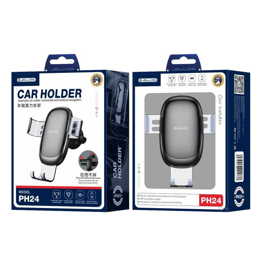 Jellico car holder gravity PH24 Black(Phone holders)