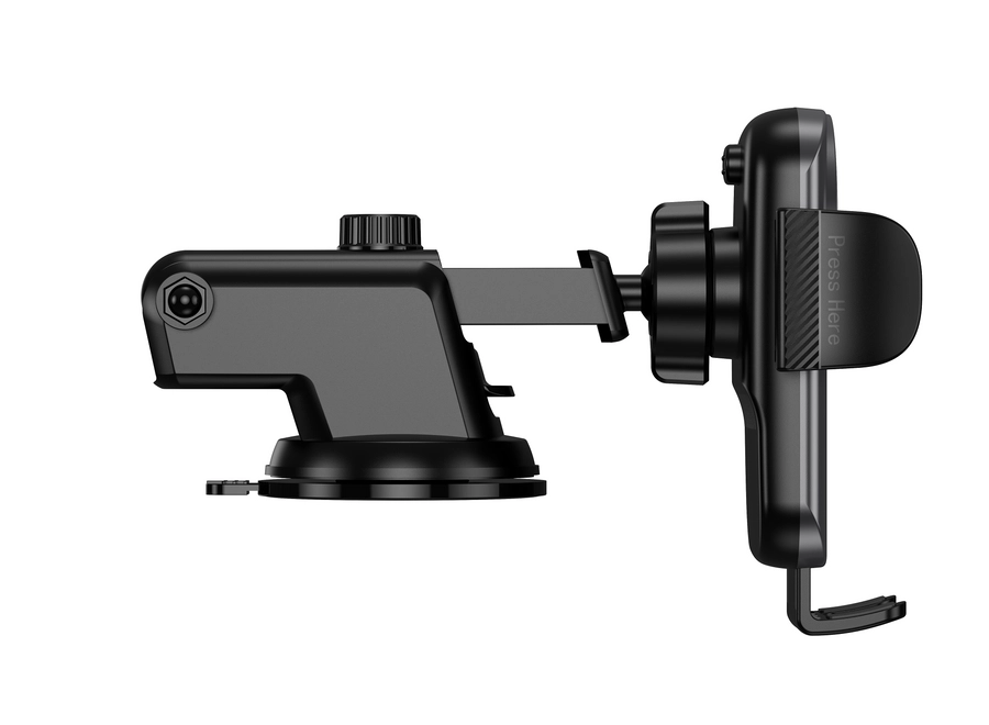 Jellico car holder with wireless charging W19 15W Black снимка 3