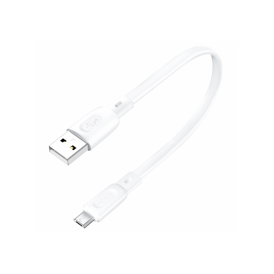 FONENG cable X107 Micro USB 2.1A 0.25M White снимка 1