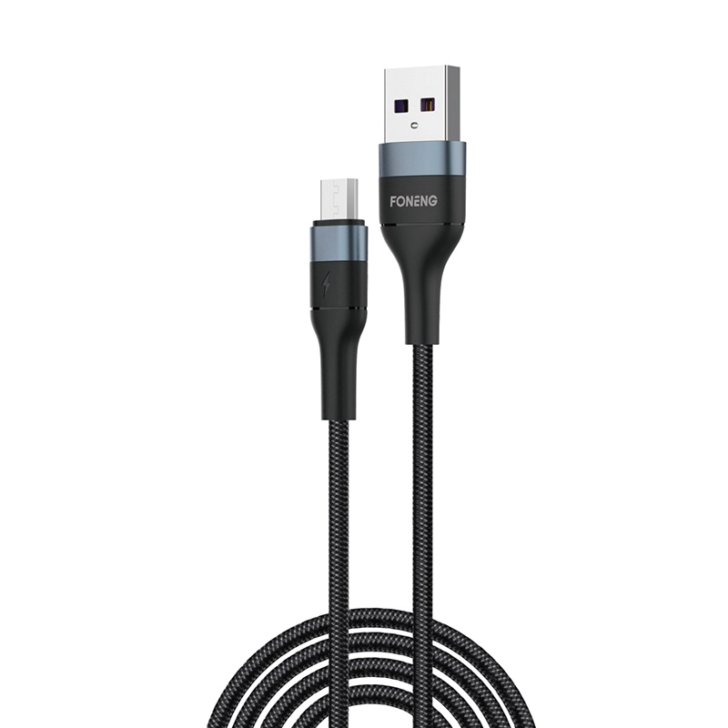 FONENG cable X51 Micro USB 3A 2M Black снимка 2