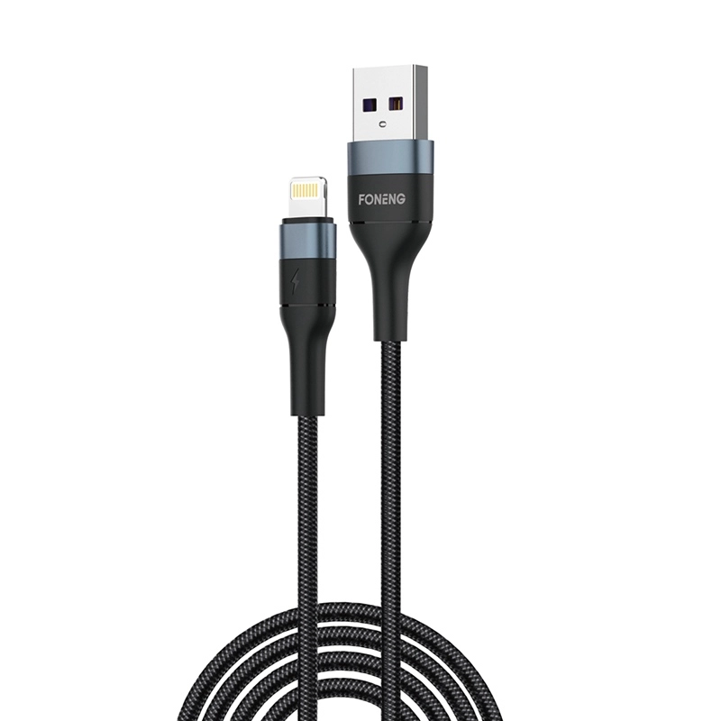 FONENG cable X51 Lightning 3A 2M Black снимка 2