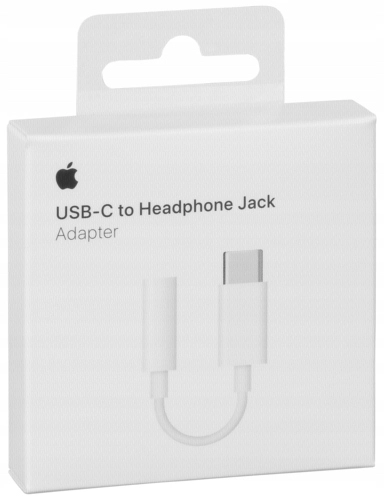 Apple Original adapter Apple MW2Q3ZM/A (MU7E2ZM/A EOL) USB-C - JACK 3.5MM White (blister EU)(Adapters)