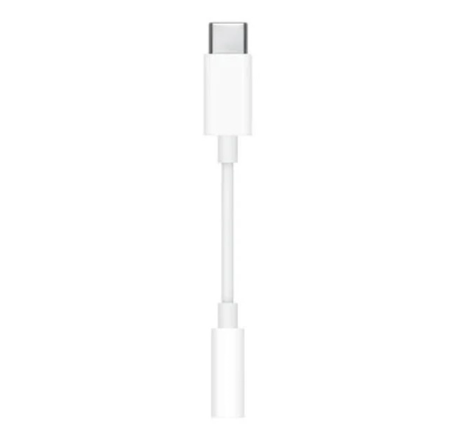 Apple Original adapter Apple MW2Q3ZM/A (MU7E2ZM/A EOL) USB-C - JACK 3.5MM White (blister EU) снимка 3