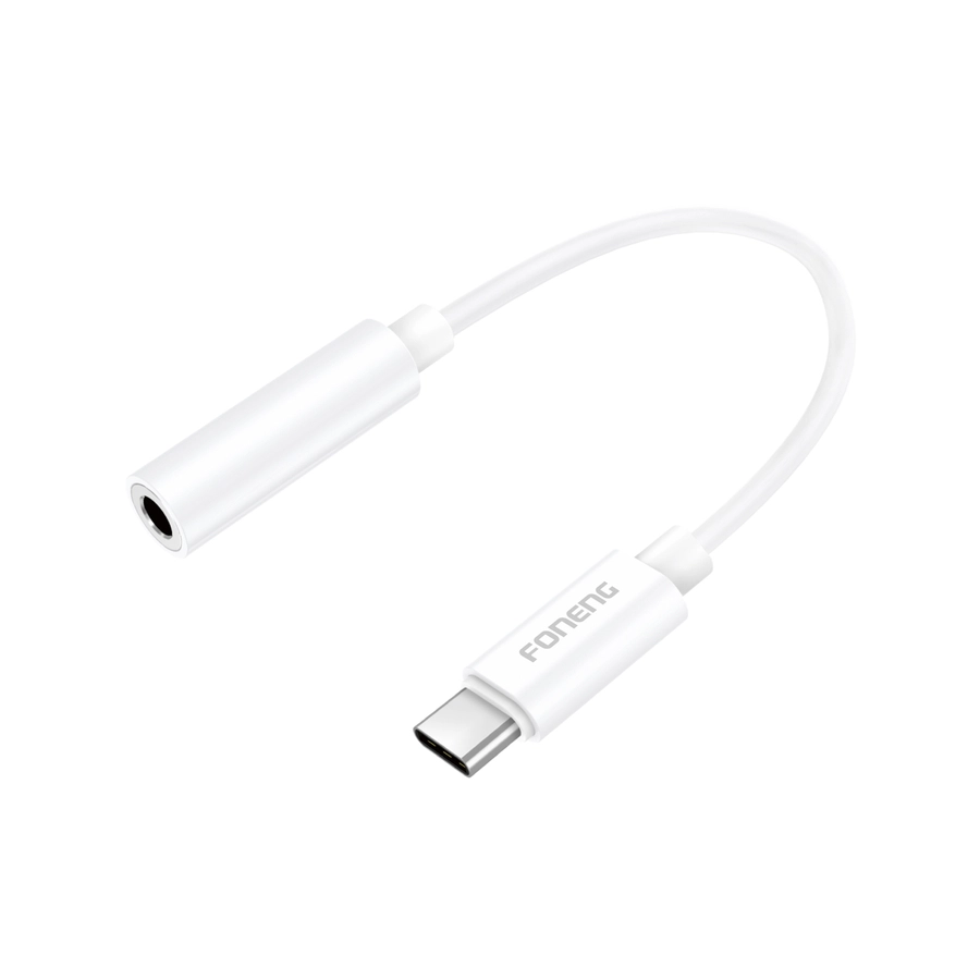 FONENG adapter BM21 USB-C - JACK 3.5MM 0.1M White снимка 1