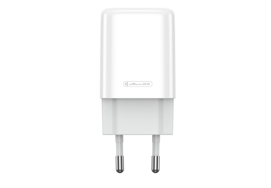 Jellico wall charger EU02 2.4A 12W 2xUSB + cable Micro White снимка 3