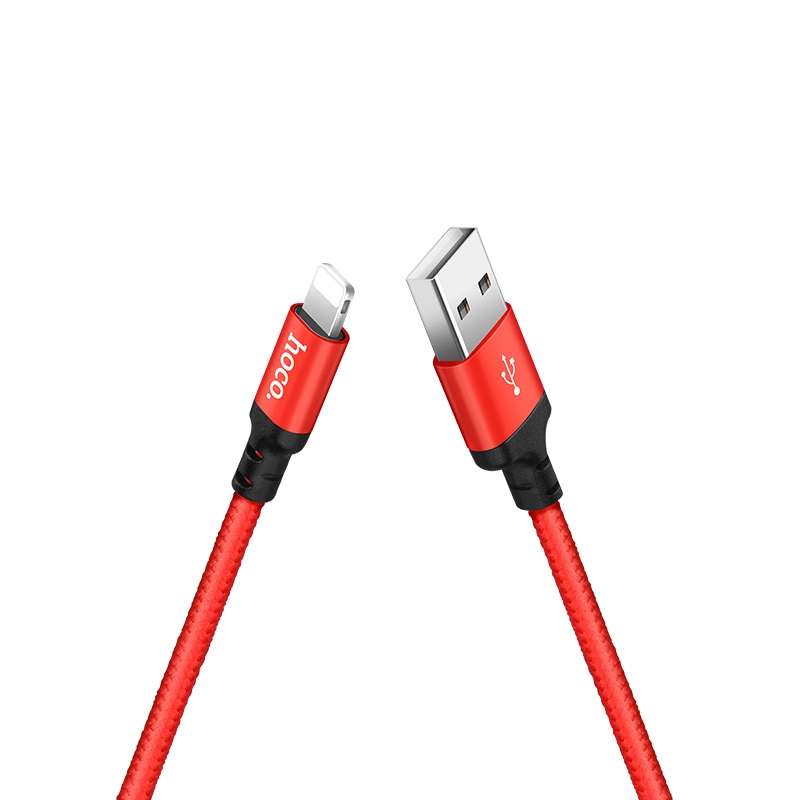 HOCO cable X14 Lightning 3.1A 2M Red снимка 1