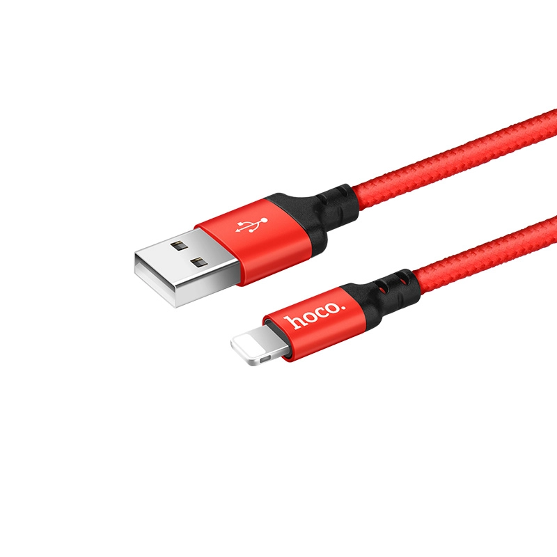 HOCO cable X14 Lightning 3.1A 2M Red снимка 2