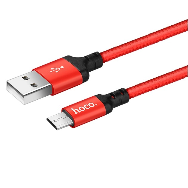 HOCO cable X14 Micro USB 3.1A 2M Red снимка 1