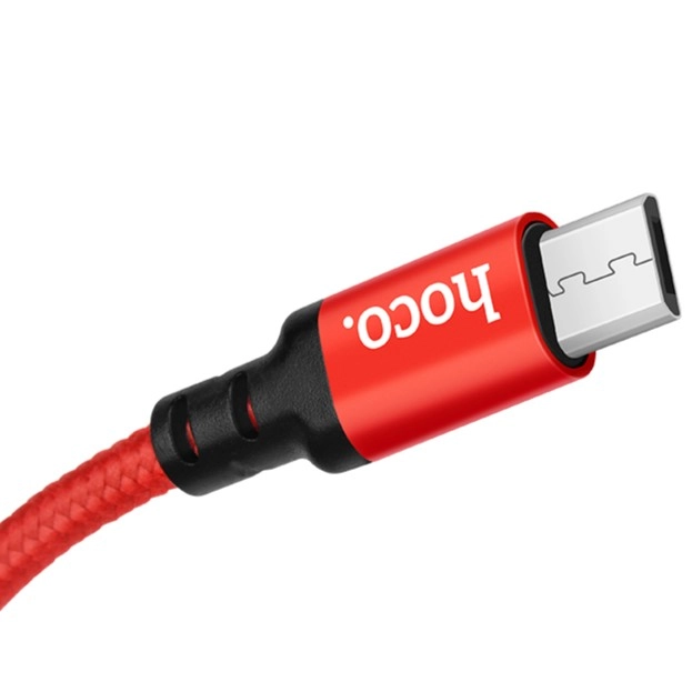 HOCO cable X14 Micro USB 3.1A 2M Red снимка 2