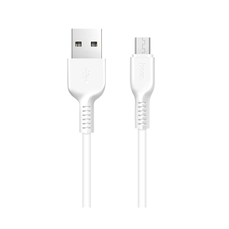HOCO cable X20 Micro USB 3.1A 1M White снимка 1