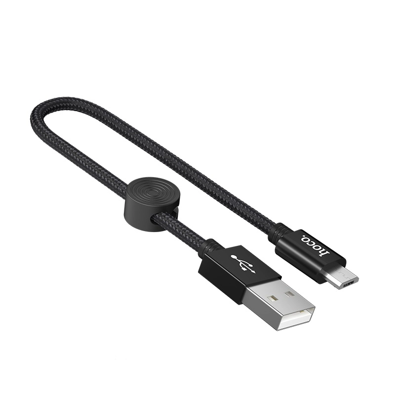 HOCO cable X35 Micro USB 3.1A 0.25M Black снимка 1