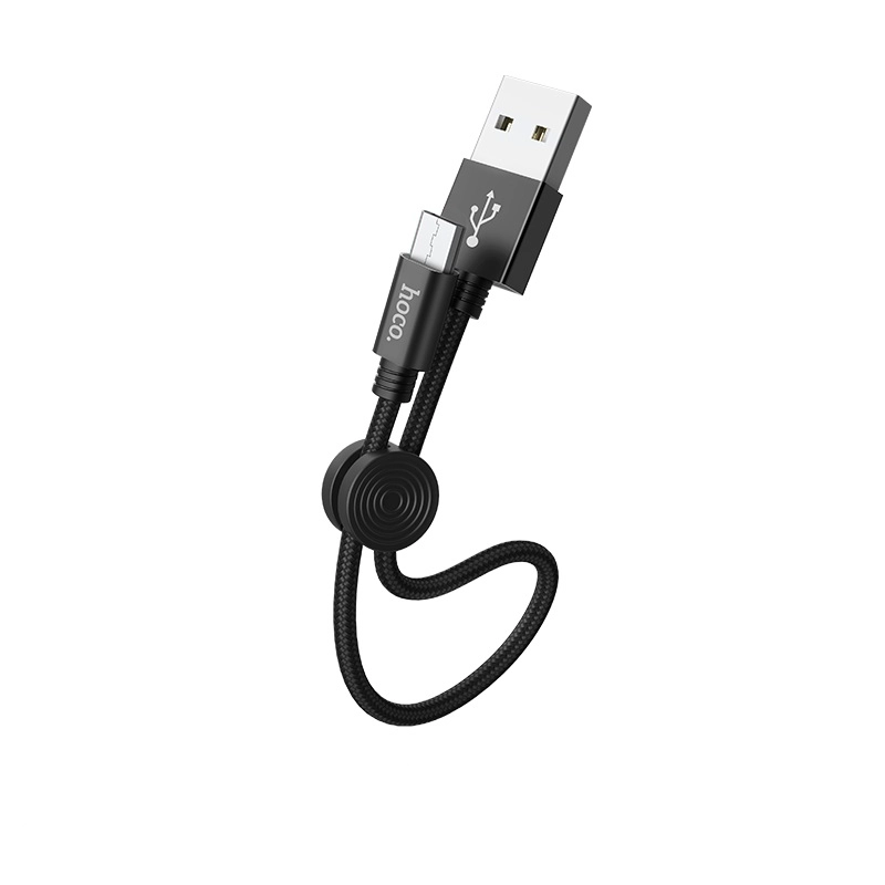 HOCO cable X35 Micro USB 3.1A 0.25M Black снимка 2