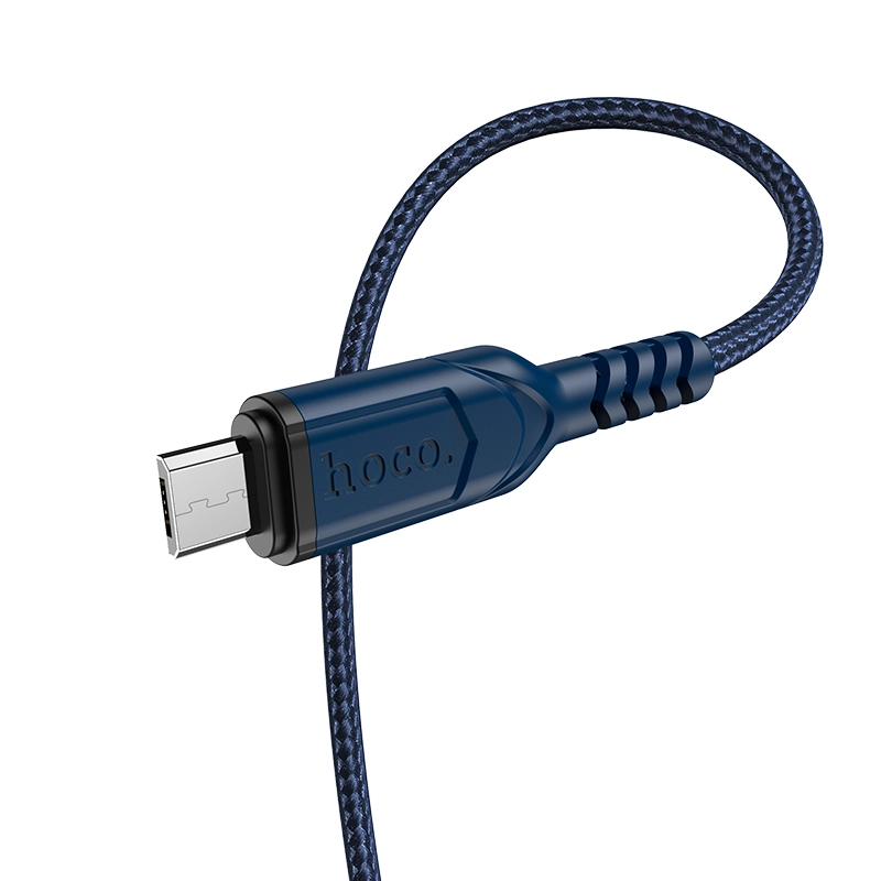 HOCO cable X59 Micro USB 3.1A 1M Blue снимка 2