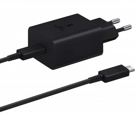 Samsung Original wall charger Samsung 45W + cable USB-C - USB-C EP-T4511XBEGEU Black(blisterEU) снимка 1