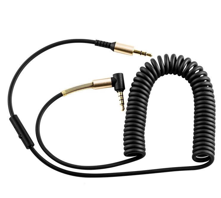 HOCO cable UPA02 JACK 3.5MM - JACK 3.5MM with microphone 2M Black снимка 1