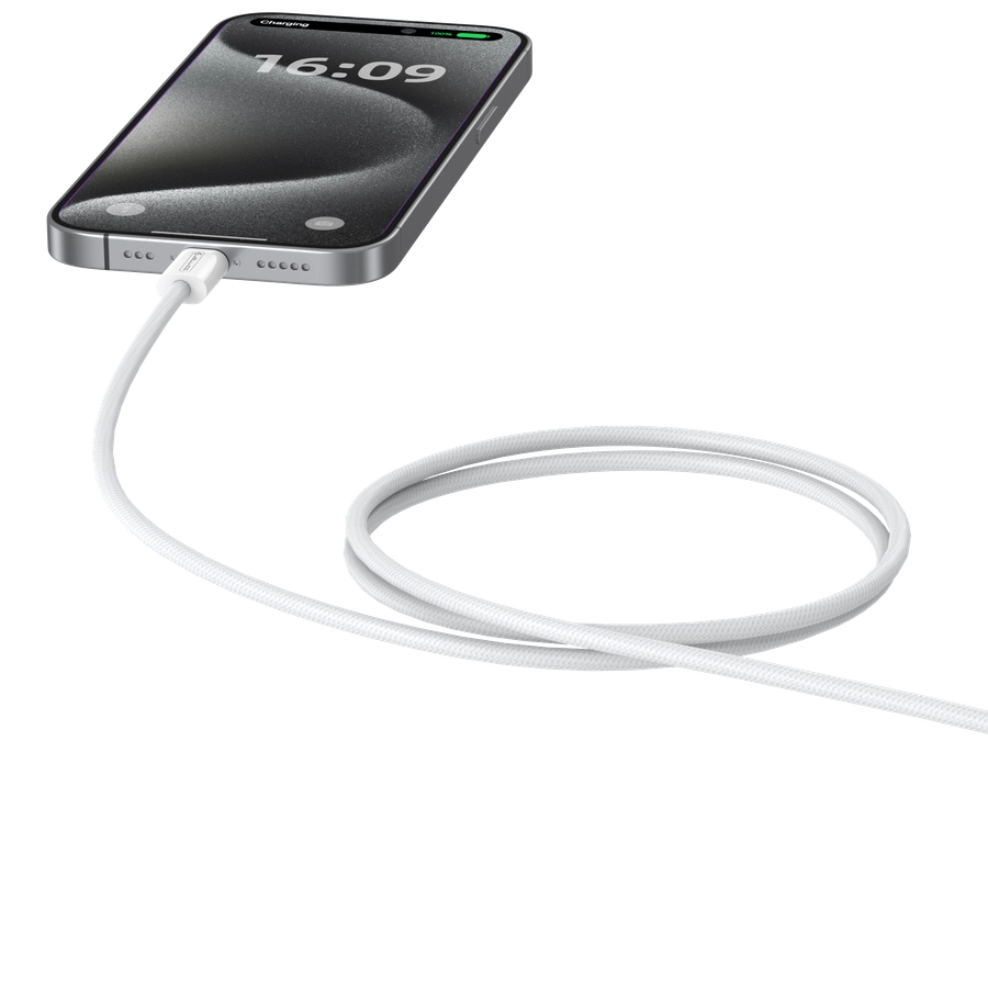 Jellico cable IP15 USB-C - USB-C PD 60W 1M White снимка 5