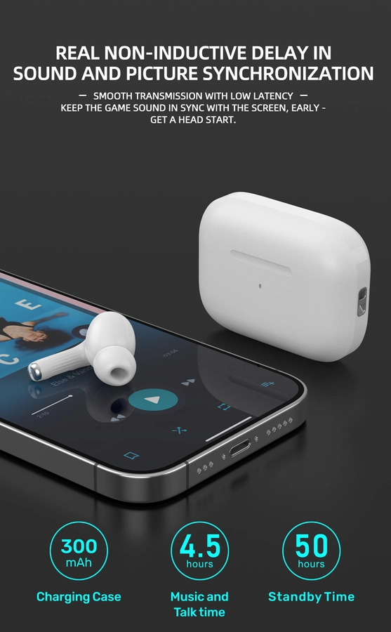 Jellico wireless earphones TWS25 White снимка 6