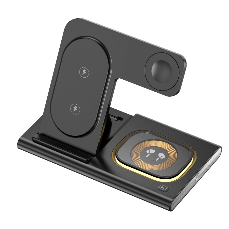 Jellico wireless charger 3in1 W12 15W Black снимка 1