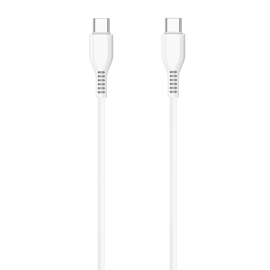 Jellico cable KDS-30 USB-C - USB-C PD 60W 1M White снимка 2
