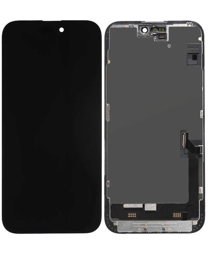 Spare Parts LCD + touch iPhone 15 Plus black Tianma (TM)(Displays and service parts)