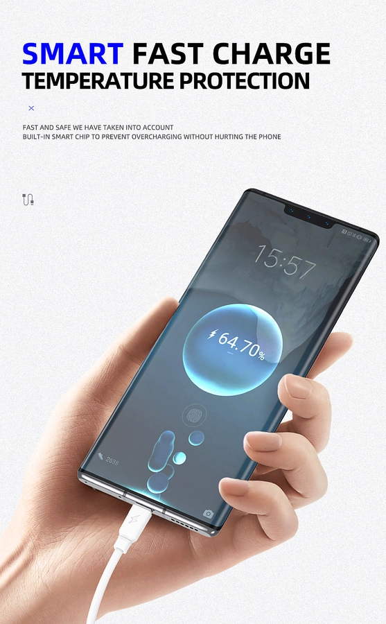 Jellico cable B15 USB-C 3.1A 1M White снимка 2