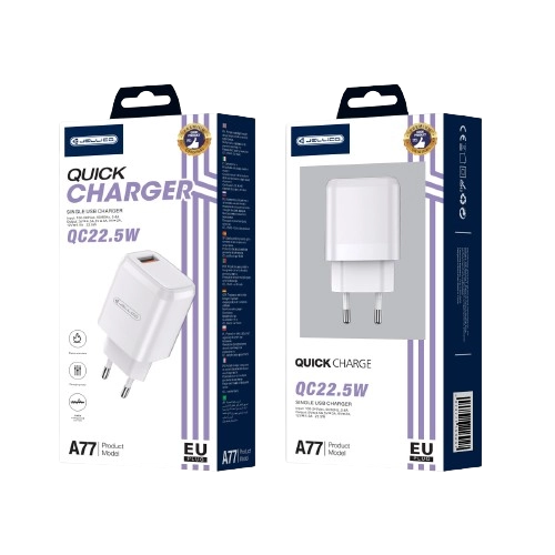 Jellico wall charger A77 22,5W 1xUSB QC3.0 White(Chargers)