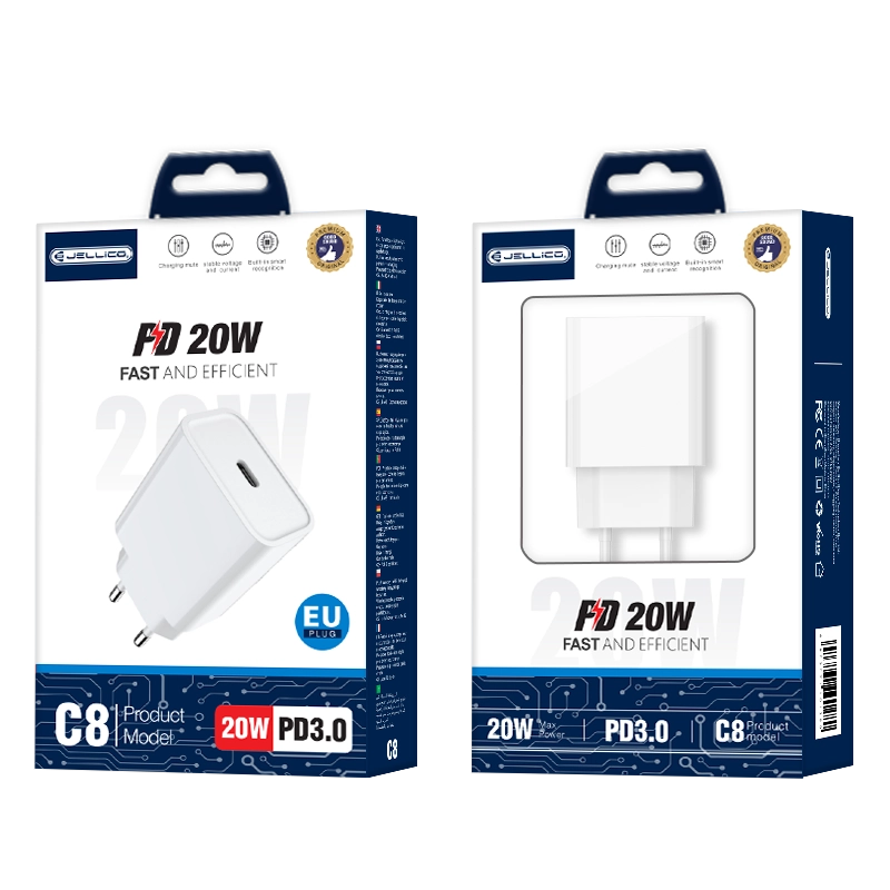 Jellico wall charger C8 PD 20W 1xUSB-C White(Chargers)