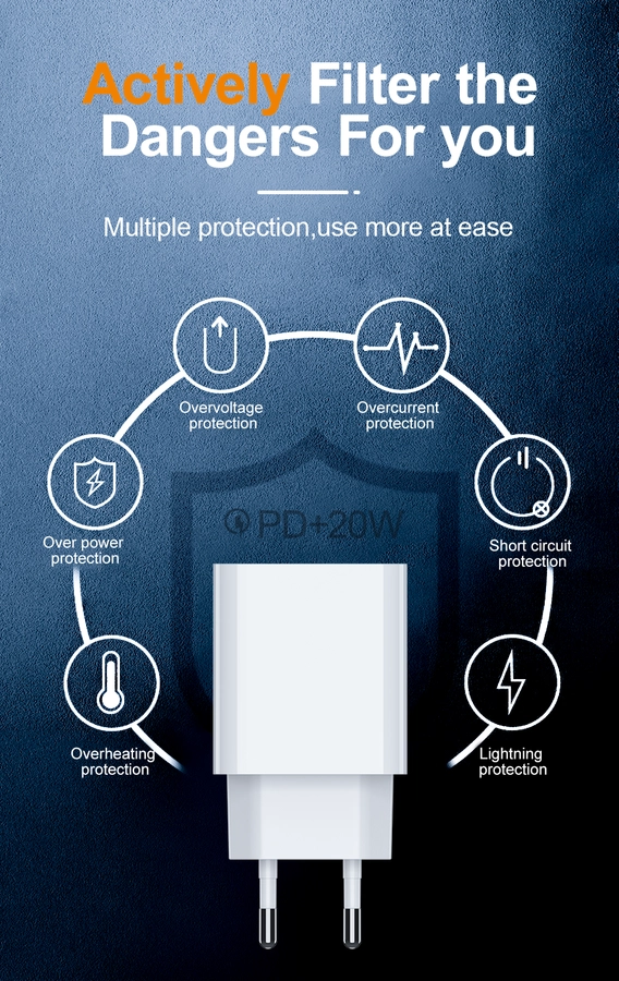 Jellico wall charger C8 PD 20W 1xUSB-C White снимка 4