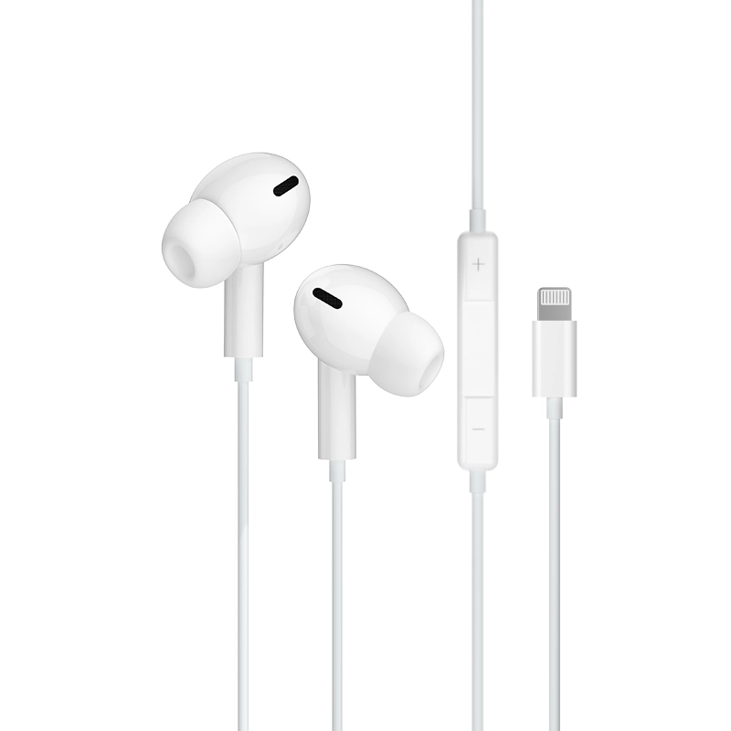 Jellico wired earphones EP3A Lightning with microphone 1.2M White снимка 1