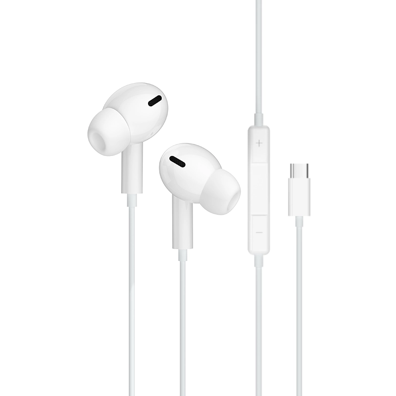Jellico wired earphones EP3A USB-C with microphone 1.2M White снимка 1