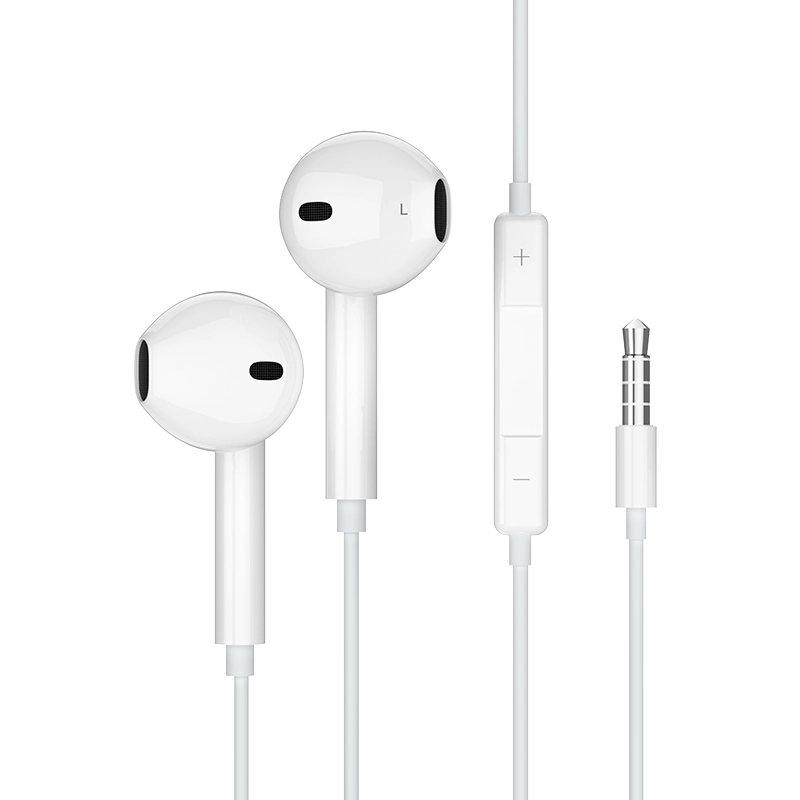Jellico wired earphones EP2A JACK 3.5MM with microphone 1.2M White снимка 1