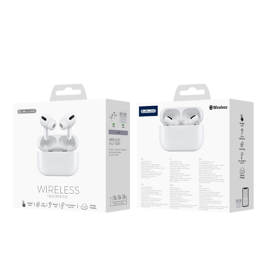 Jellico wireless earphones AirBlue Pro 2 White(Headphones)