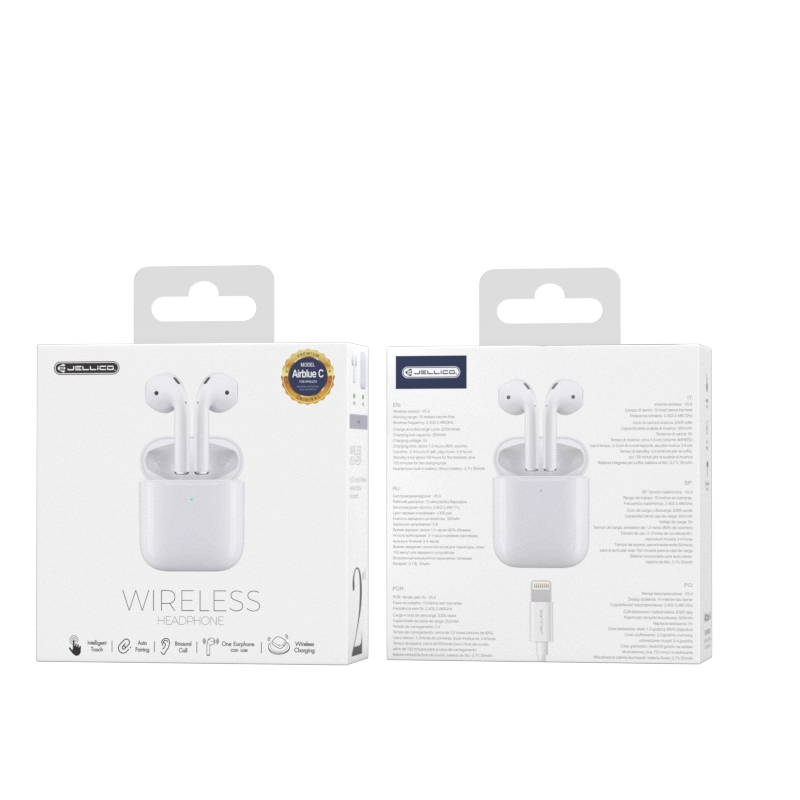 Jellico wireless earphones AirBlue C White(Headphones)