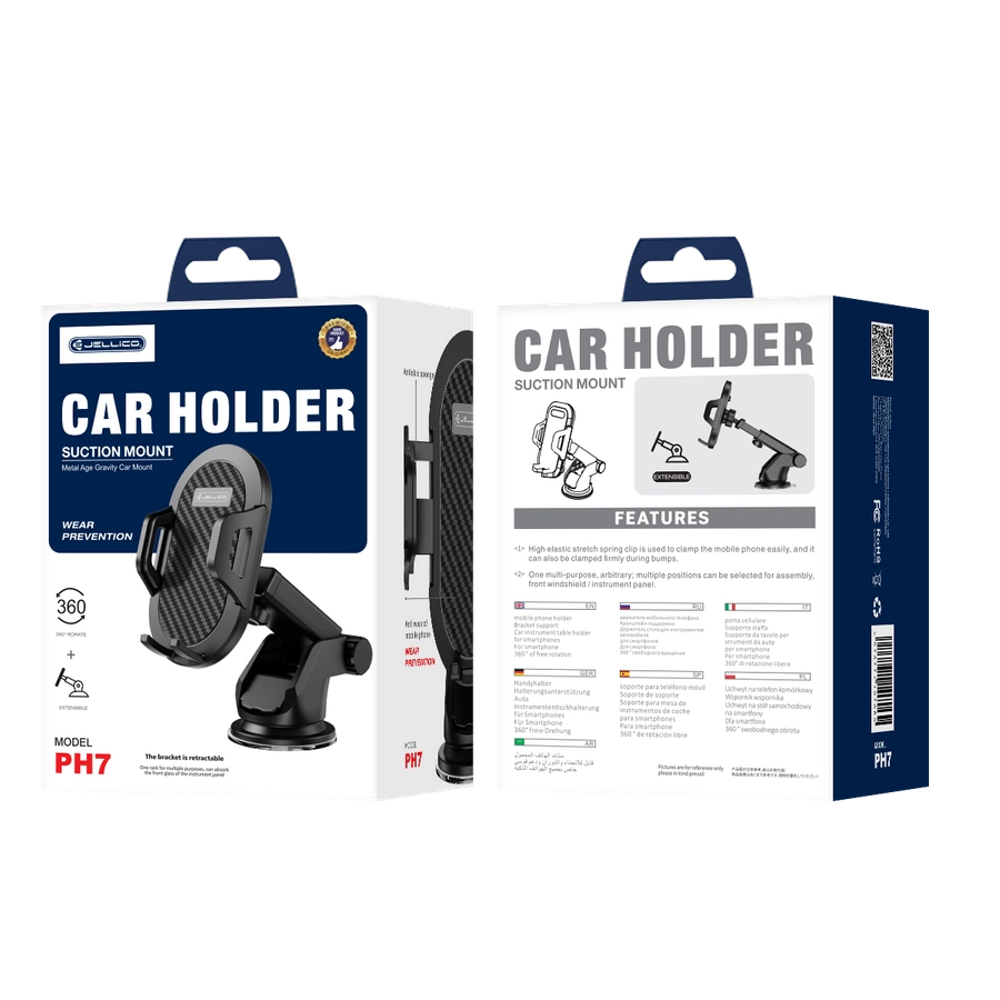 Jellico car holder gravity PH7 Black(Phone holders)