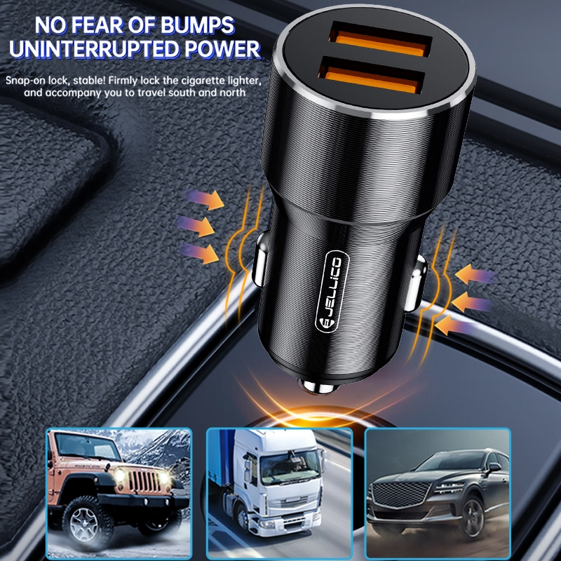 Jellico car charger F9 36W 2xUSB QC3.0 Black снимка 4