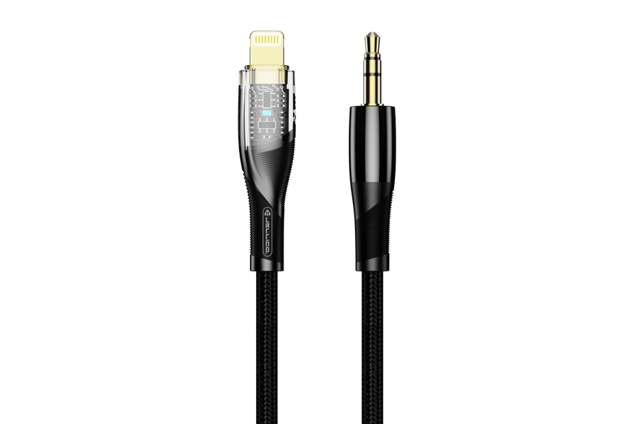 Jellico cable B21 Lightning - JACK 3.5MM 1.2M Black снимка 1