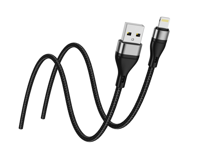 Jellico cable B16 Lightning 3.1A 1M Black снимка 1