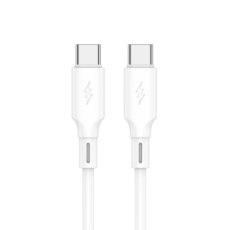 Jellico cable B24 USB-C - USB-C PD 60W 1M White снимка 1