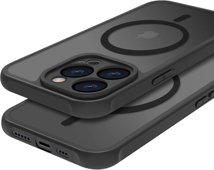 No Name Panzer Matt Case MagS iPhone 16 Plus Black снимка 1