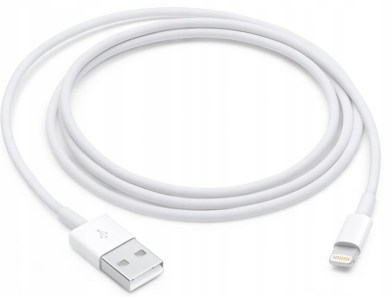 Apple Original cable Apple MUQW3ZM/A (MXLY2ZM/A EOL) Lightning 1M White (blister EU) снимка 1